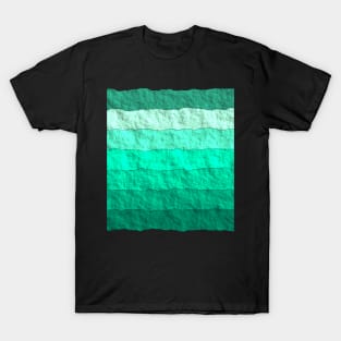 GREEN GRADIENT  TEXTURED MODERN TRENDY PATTERN T-Shirt